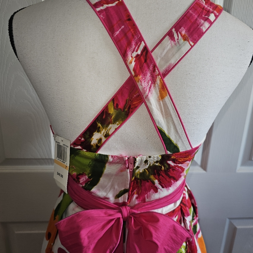 NWT City Studio Floral Dress - Picture 8 of 10